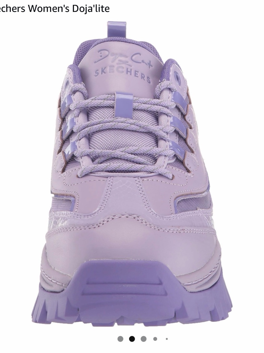 Skechers Women's Lavender Platform Trail Sneakers - Picture 3 of 6